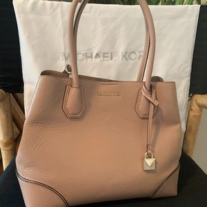 Mercer Large Saffiano Leather Tote Bag